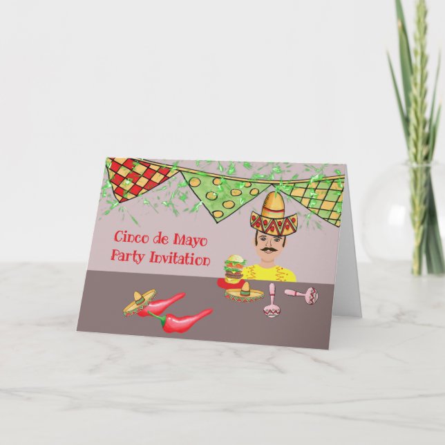 Cinco de Mayo Party Invitation (Front)