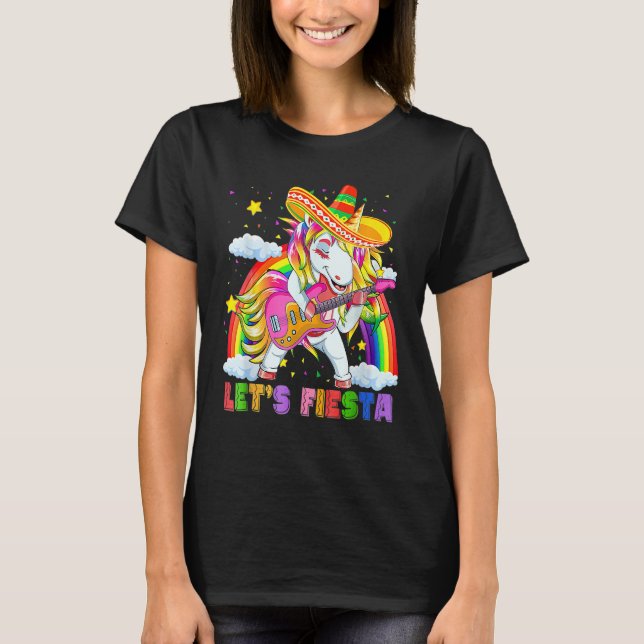 Cinco De Mayo Party Lets Fiesta Dancing Mexican Un T-Shirt (Front)