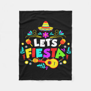 Cinco De Mayo Party Lets Fiesta Mexican Fleece Blanket