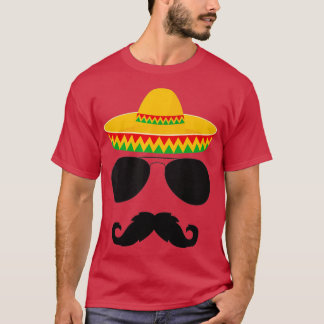 Cinco de Mayo Party s Funny Cinco De Mayo Moustach T-Shirt