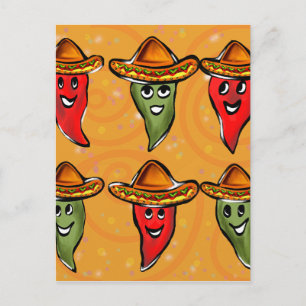 Cinco de Mayo Peppers Postcard