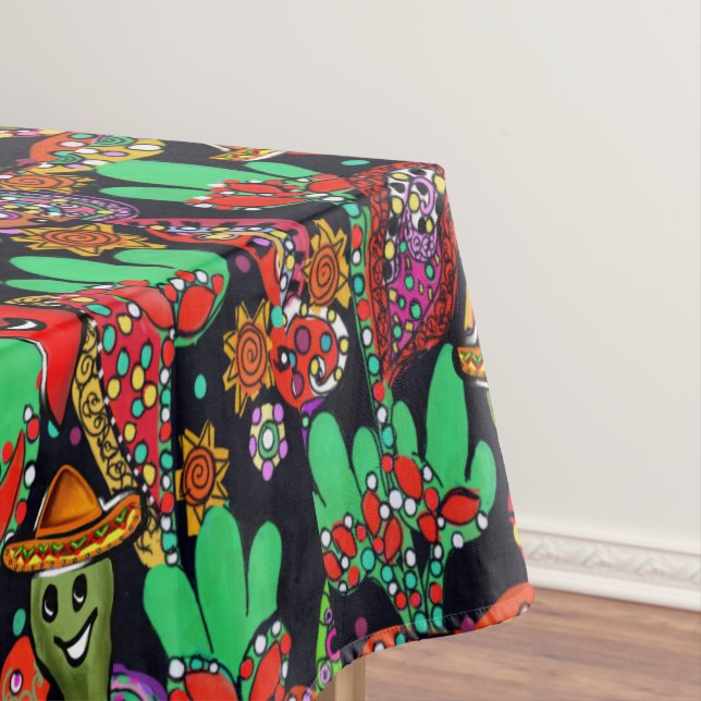 Cinco de Mayo Peppers Tablecloth (In Situ)