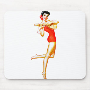 cinco de mayo pin up mouse mat