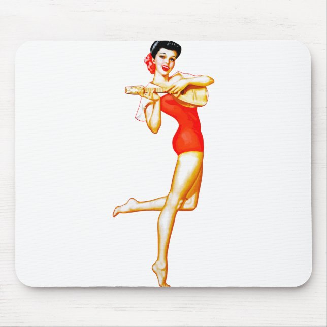 cinco de mayo pin up mouse mat (Front)