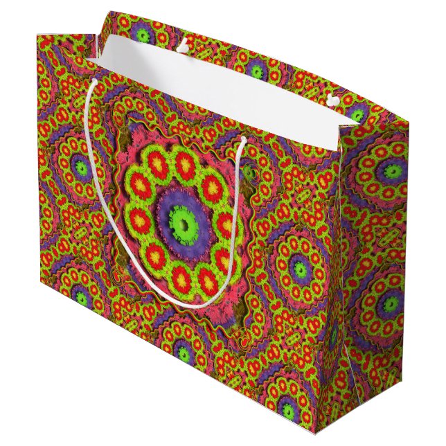 Cinco De Mayo Pinata Abstract Large Gift Bag (Back Angled)