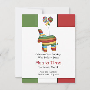 Cinco De Mayo Pinata Fiesta Party Invitation