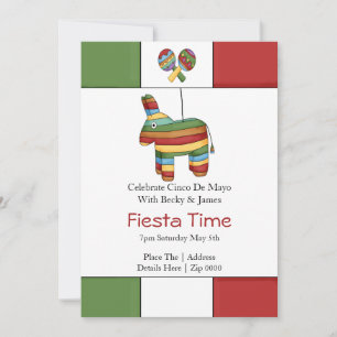 Cinco De Mayo Pinata Fiesta Party Invitation