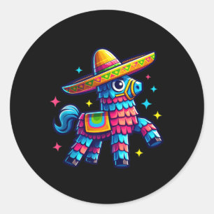 Cinco De Mayo Pinata Mexican Fiesta Party Pinata C Classic Round Sticker