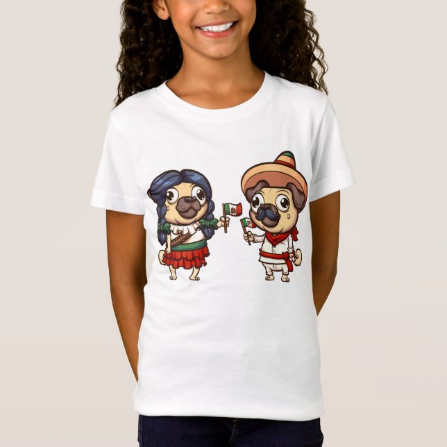 Cinco De Mayo Pugs Shirt #3 (Front)