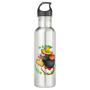cinco de mayo rat 710 ml water bottle