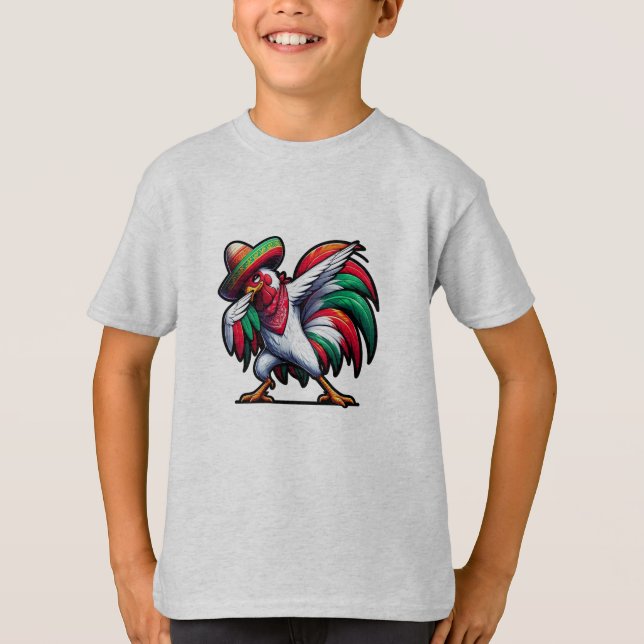 Cinco de Mayo Rooster T-Shirt (Front)