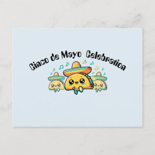 Cinco de Mayo Salsa Tacos Postcard