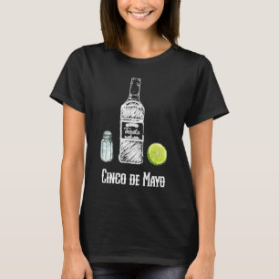 Cinco de Mayo Salt Tequila Lime Celebration Party T-Shirt