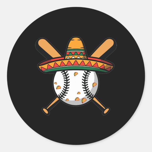 Cinco De Mayo Sell Sombrero Hat For Boys And Men  Classic Round Sticker (Front)
