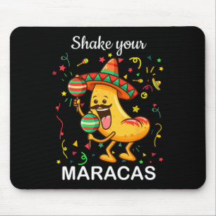 Cinco De Mayo Shake Your Maracas Nachos Mexican Pa Mouse Mat
