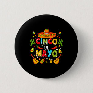 Cinco de mayo shirt for men women mexican fiesta 5 6 cm round badge