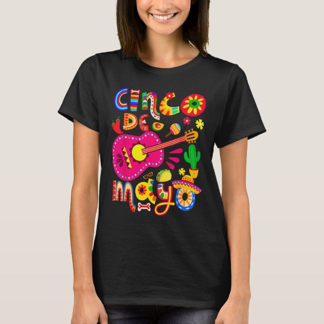 Cinco De Mayo Shirt Mexican Fiesta 5 De Mayo  (Front)