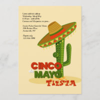 Cinco de Mayo Sombrero Invitation
