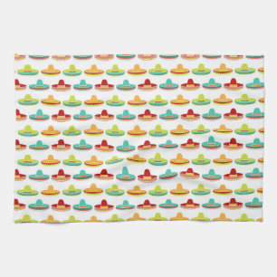 Cinco de Mayo Sombrero Mariachi Mexican Culture Tea Towel
