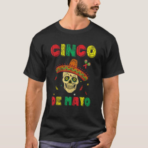 Cinco De Mayo Sombrero Skull Mexican Fiesta Women T-Shirt
