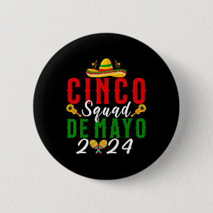 Cinco De Mayo Squad Fiesta Family Matching Group 6 Cm Round Badge
