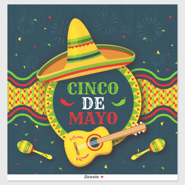 Cinco De Mayo  Sticker (Sheet)