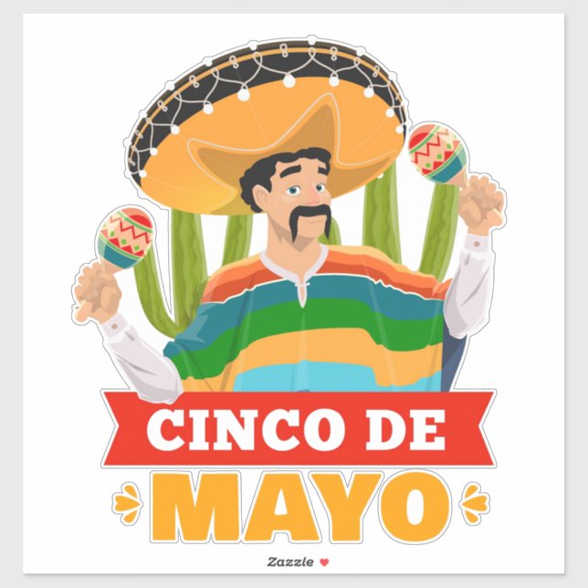 Cinco De Mayo  Sticker (Sheet)