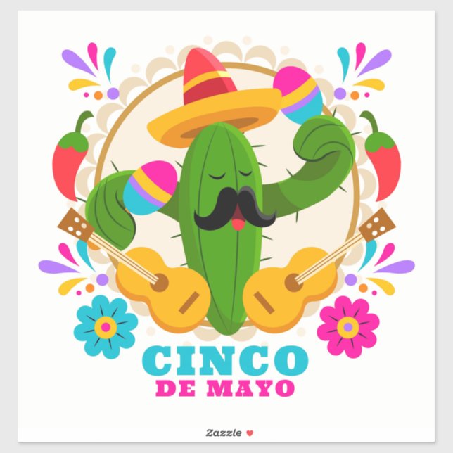 Cinco De Mayo  Sticker (Sheet)