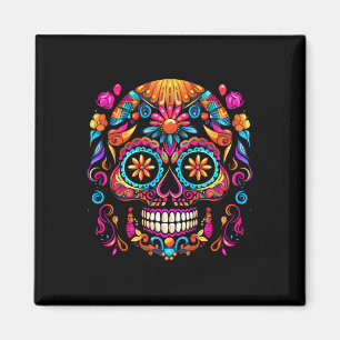 Cinco De Mayo Sugar Skull Dia De Los Muertos Day O Magnet
