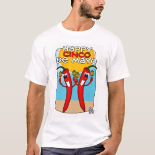 Cinco De Mayo T Shirt For Men Chilli Peppers