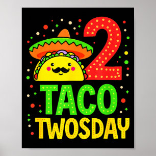 Cinco De Mayo Taco Twosday 2nd Birthday Party _2 Poster