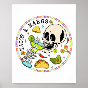 Cinco De Mayo Tacos And Margs Mexican Fiesta Party Poster