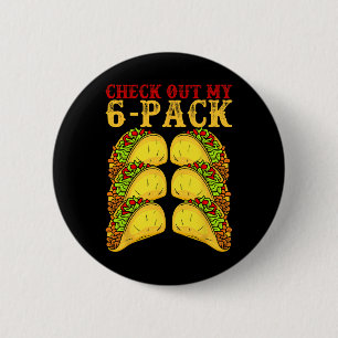 Cinco De Mayo Tacos Lover Gymnast - Check Out My 6 Cm Round Badge