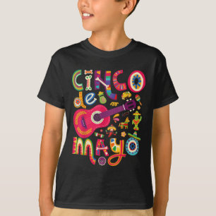Cinco De Mayo Tee, Mexican Taco Guitar Fiesta Cinc T-Shirt