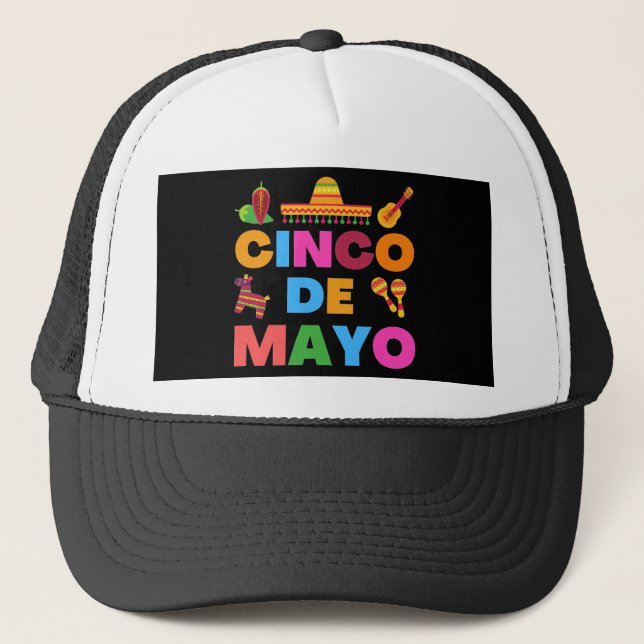 Cinco De Mayo Trucker Hat (Front)