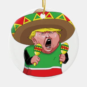 Cinco de Mayo trump Ceramic Tree Decoration