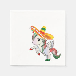 Cinco de Mayo Unicorn Pegasus Napkin