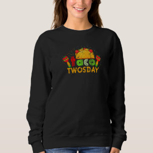 Cinco De Mayo Vintage Mexican Taco Tuesday Sweatshirt