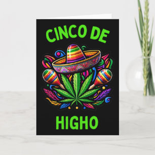 Cinco De Mayo Weed Funny Stoner Humour 1 Card