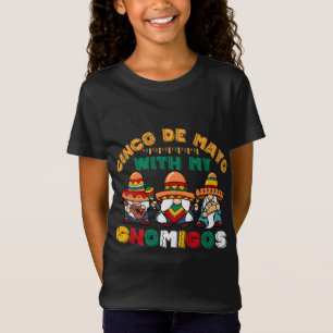 Cinco De Mayo With My Gnomigos Mexico Gnomes T-Shirt