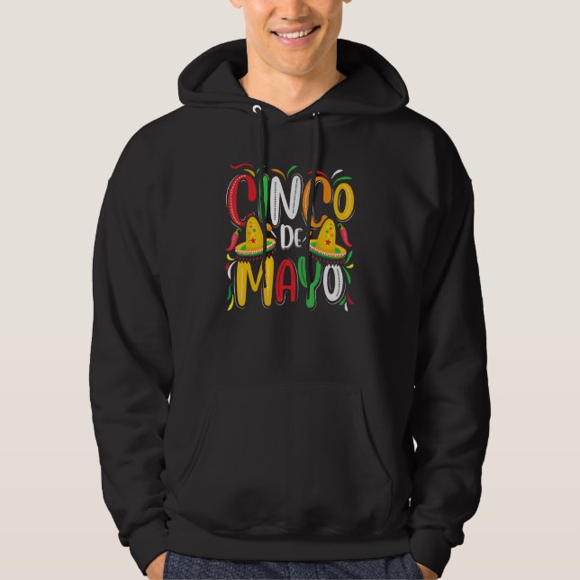 Cinco De Mayo Women Men Mexican Party 5 De Mayo Hoodie (Front)