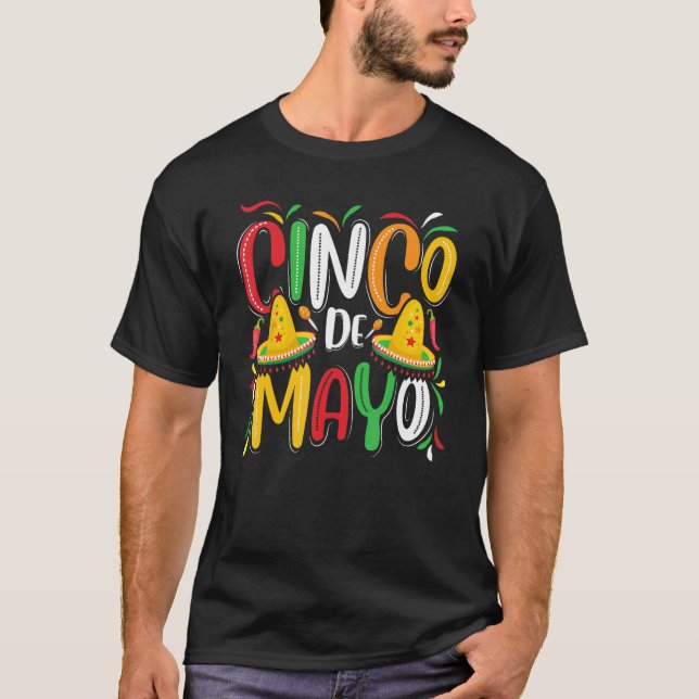 Cinco De Mayo Women Men Mexican Party 5 De Mayo T-Shirt (Front)