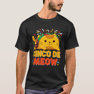 Cinco De Meo  Mexican Cat Cinco De Mayo Costume Ta T-Shirt