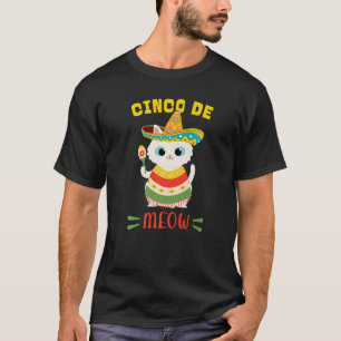 Cinco De Meow Cinco De Mayo T-Shirt
