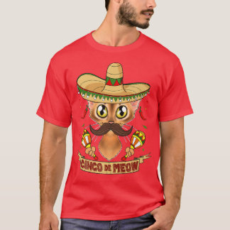 Cinco de Meow I Sombrero Cat I Cinco de Mayo Abyss T-Shirt
