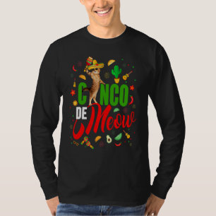 Cinco De Meow Mexico Mayo Cats Cinco De Mayo T-Shirt