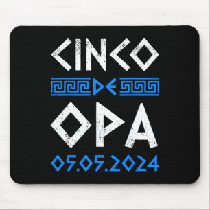 Cinco De Opa Funny Cinco De Mayo Orthodox Greek Ea Mouse Mat