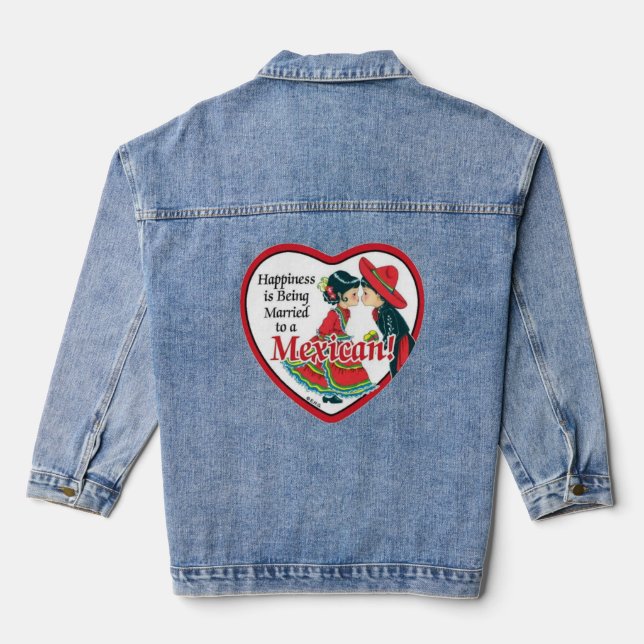 Cinco de Taco - Cinco De Mayo Denim Jacket (Back)