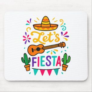 Cinco Mayo Lets Fiesta Toddler Girl Boy Mexican Fu Mouse Mat