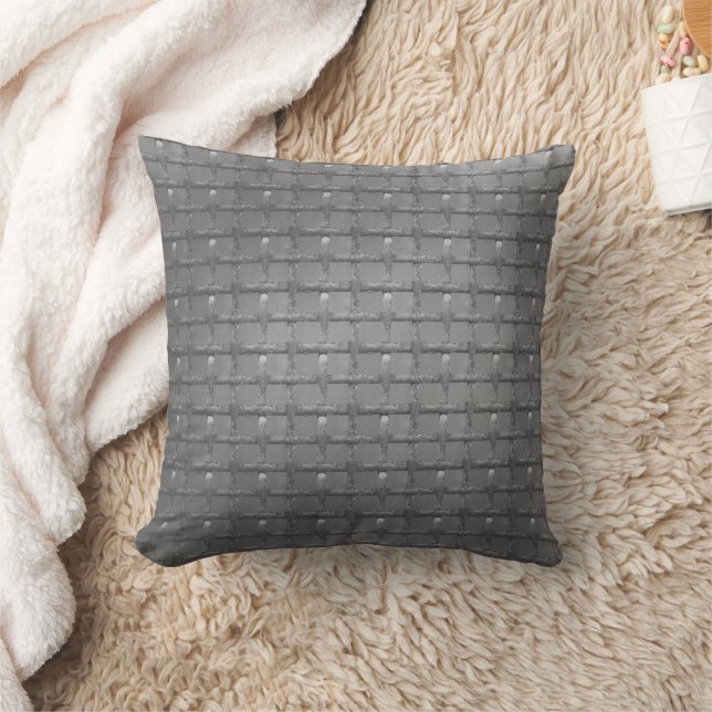 Cinder Brick Pattern Decorative Brick Wall Style Cushion (Blanket)